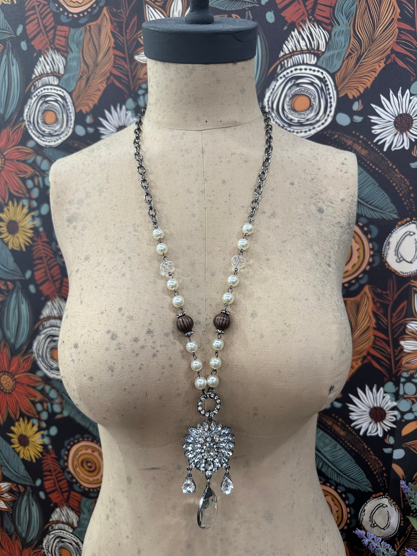 Sparkle And Shine Teardrop Necklace