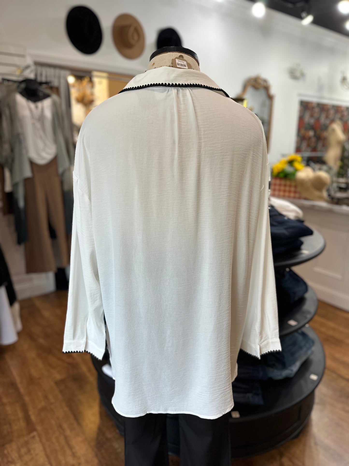 Courageously You Button Down Top