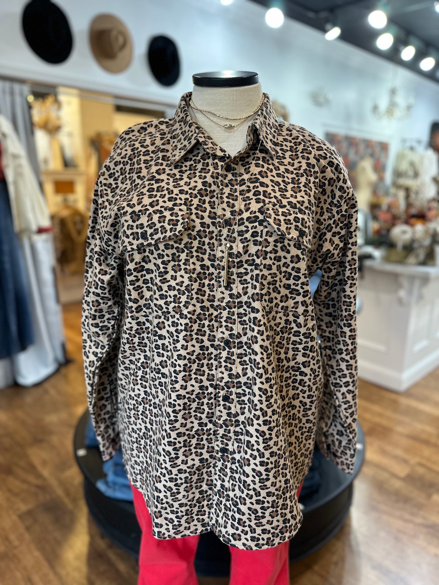 I Believe Santa Leopard Flannel Duster