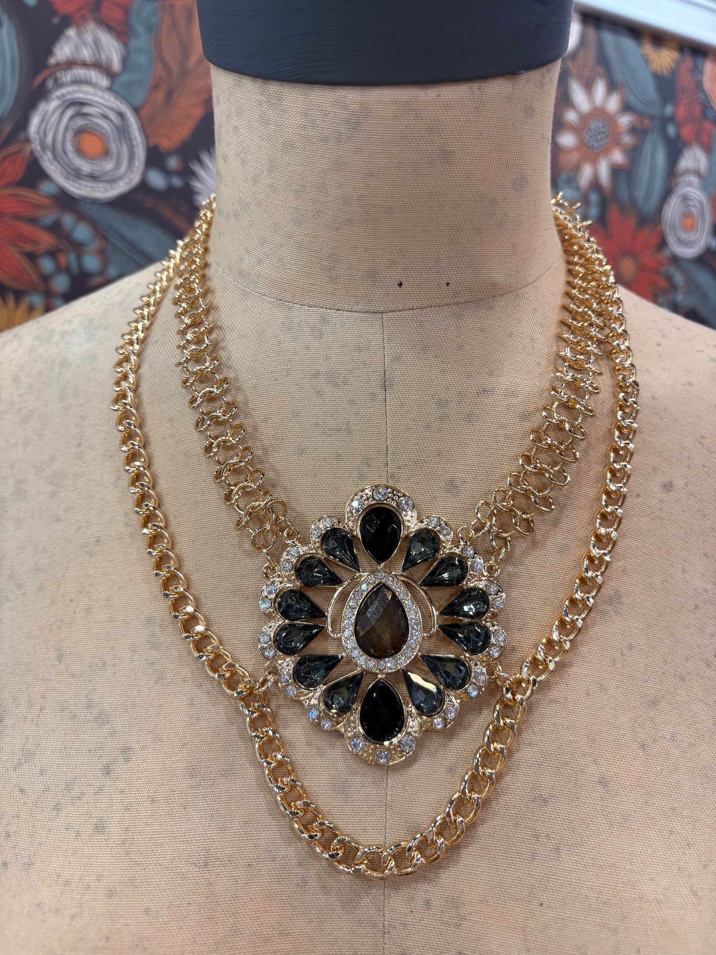 Petals & Prisms Statement Necklace
