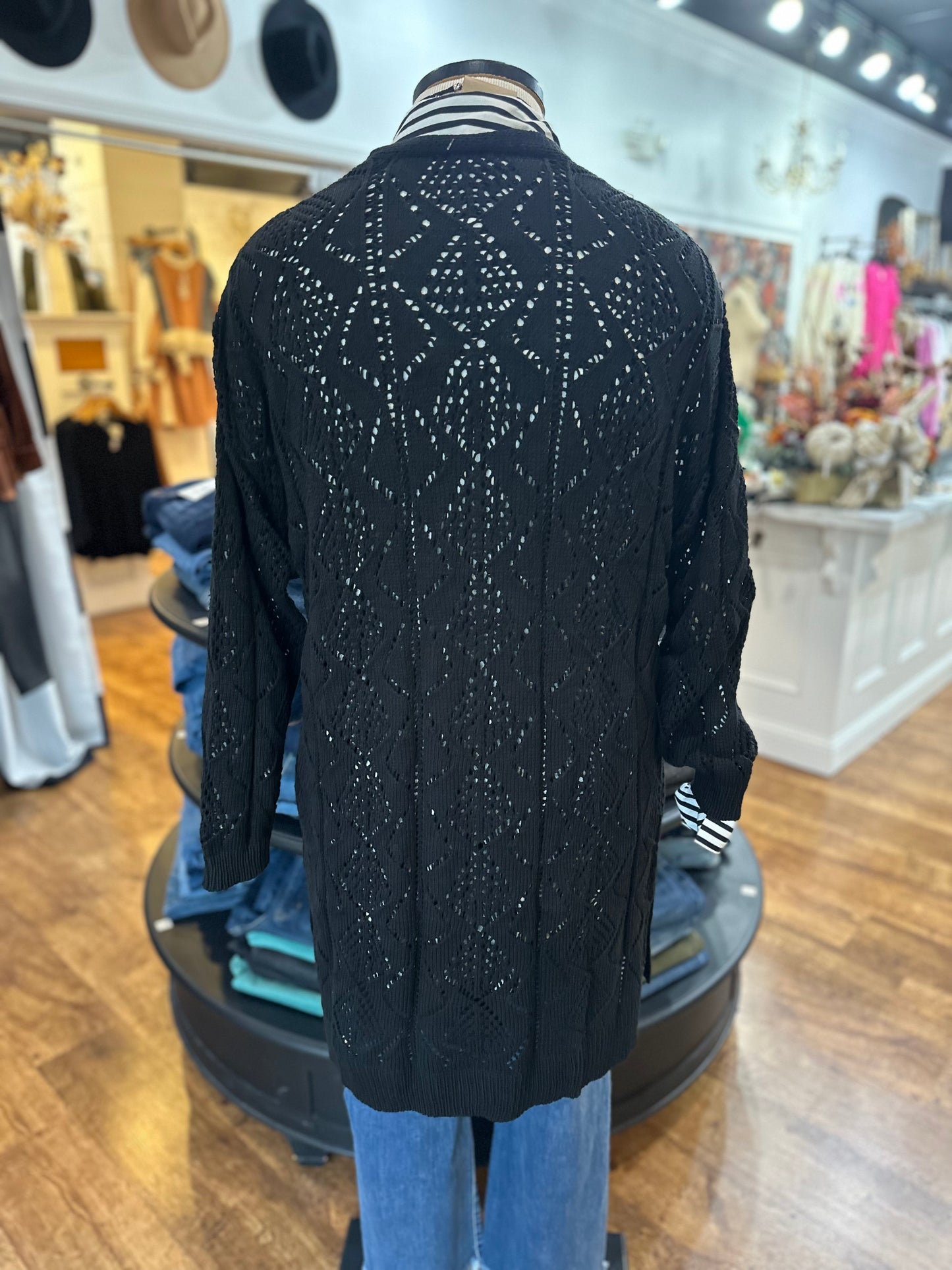 Plain Sight Open Knit Cardigan