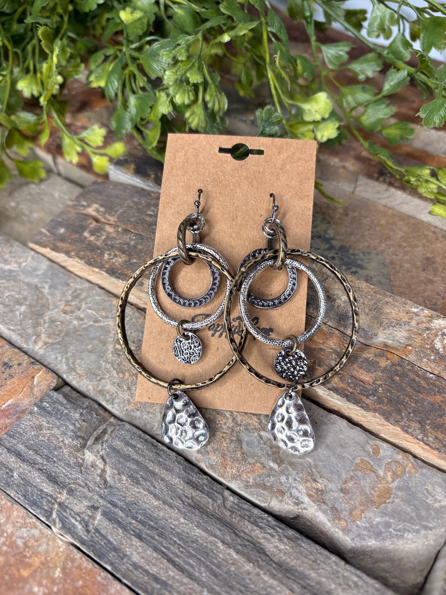 Right Around Town Circle Earrings