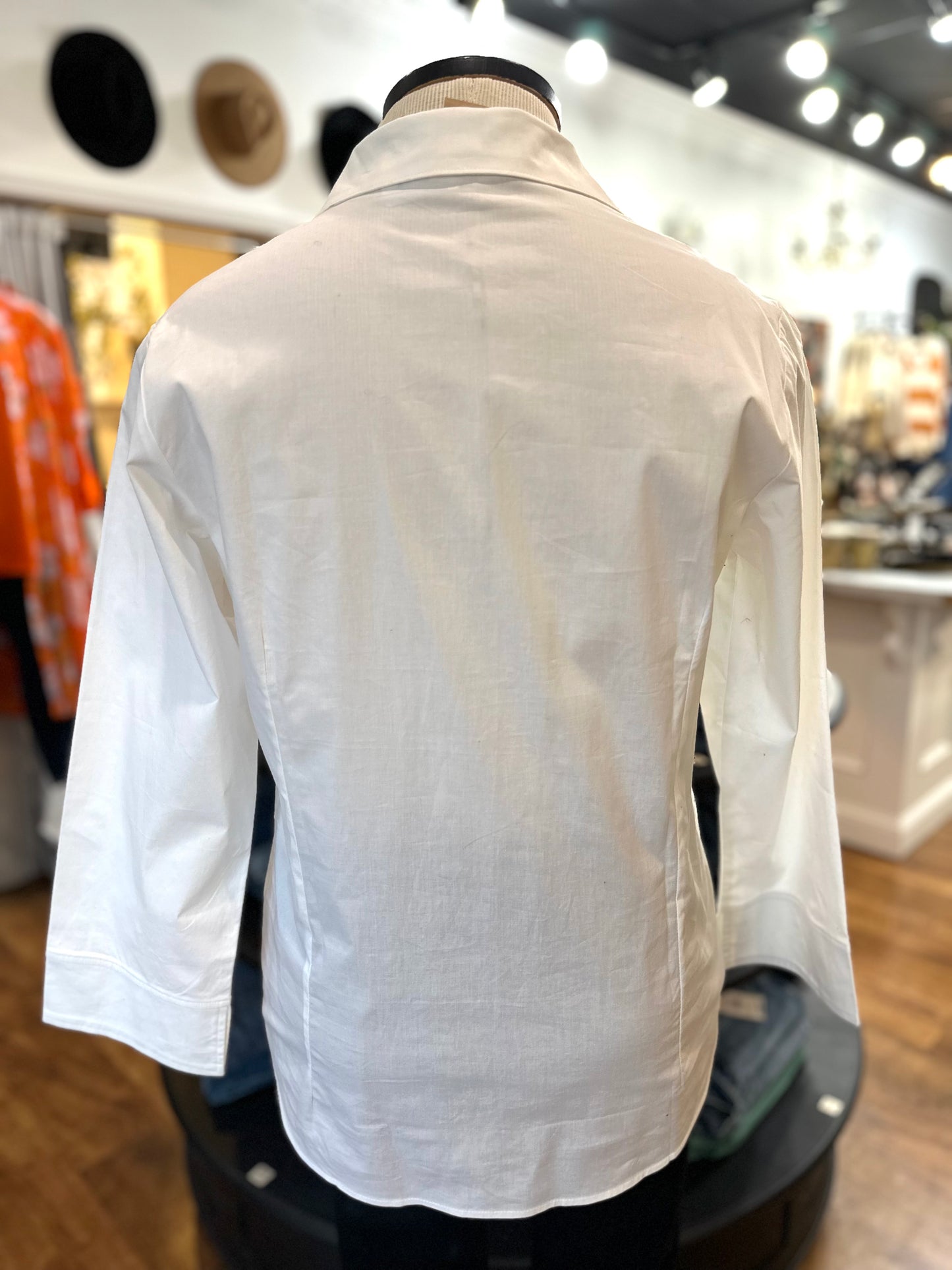 Have It All Button Up Top ~ White