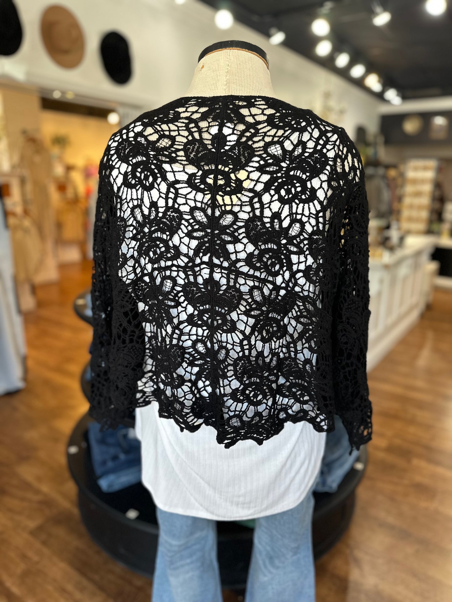 Seal The Deal Tie Hem Cardigan ~ Black