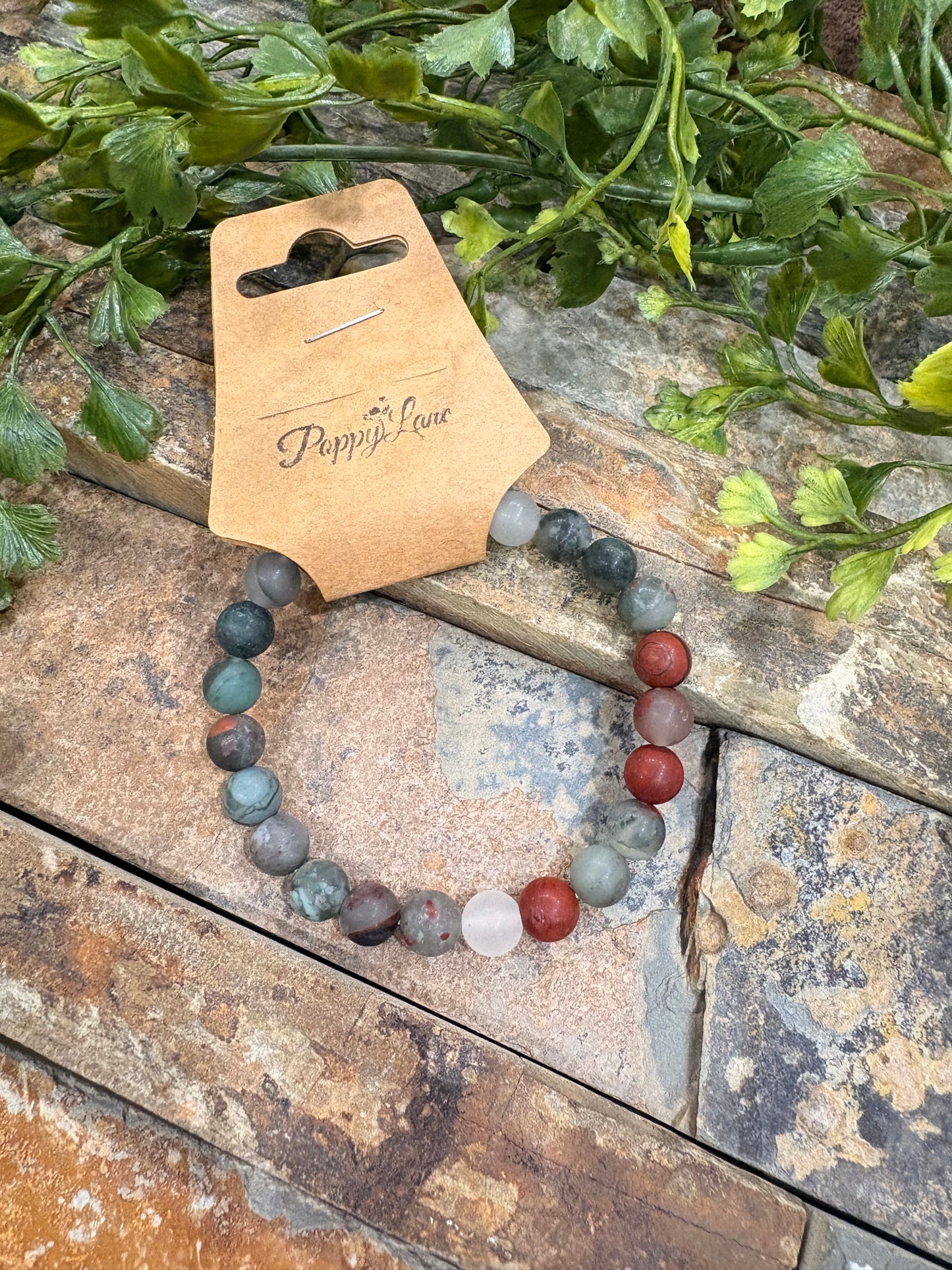 Stone Edit Natural Bracelet / African Blood Stone