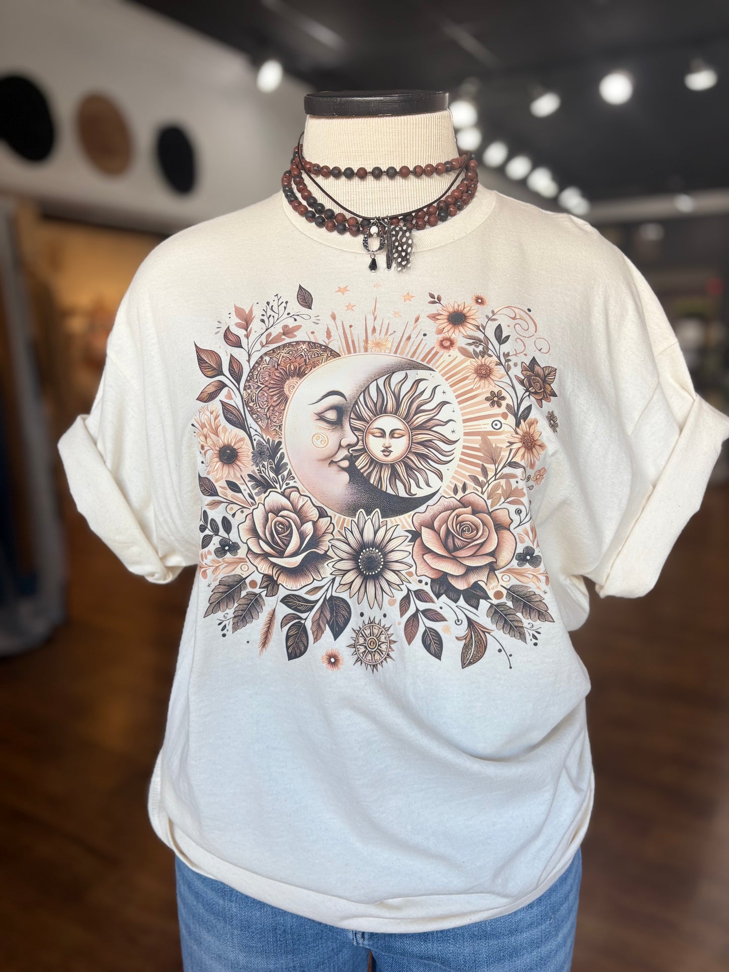 Mystic Moon Graphic Tee Shirt
