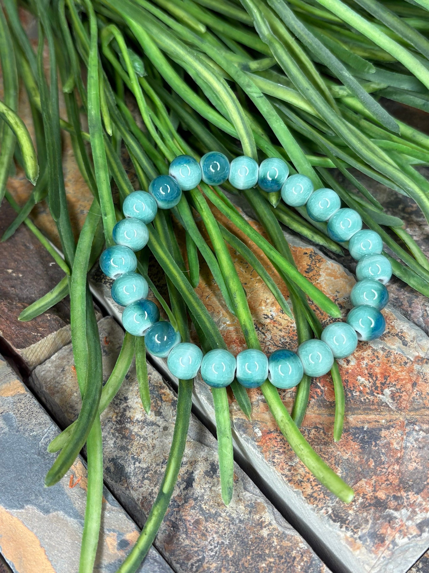 In My Element Beaded Bracelet ~ Jade