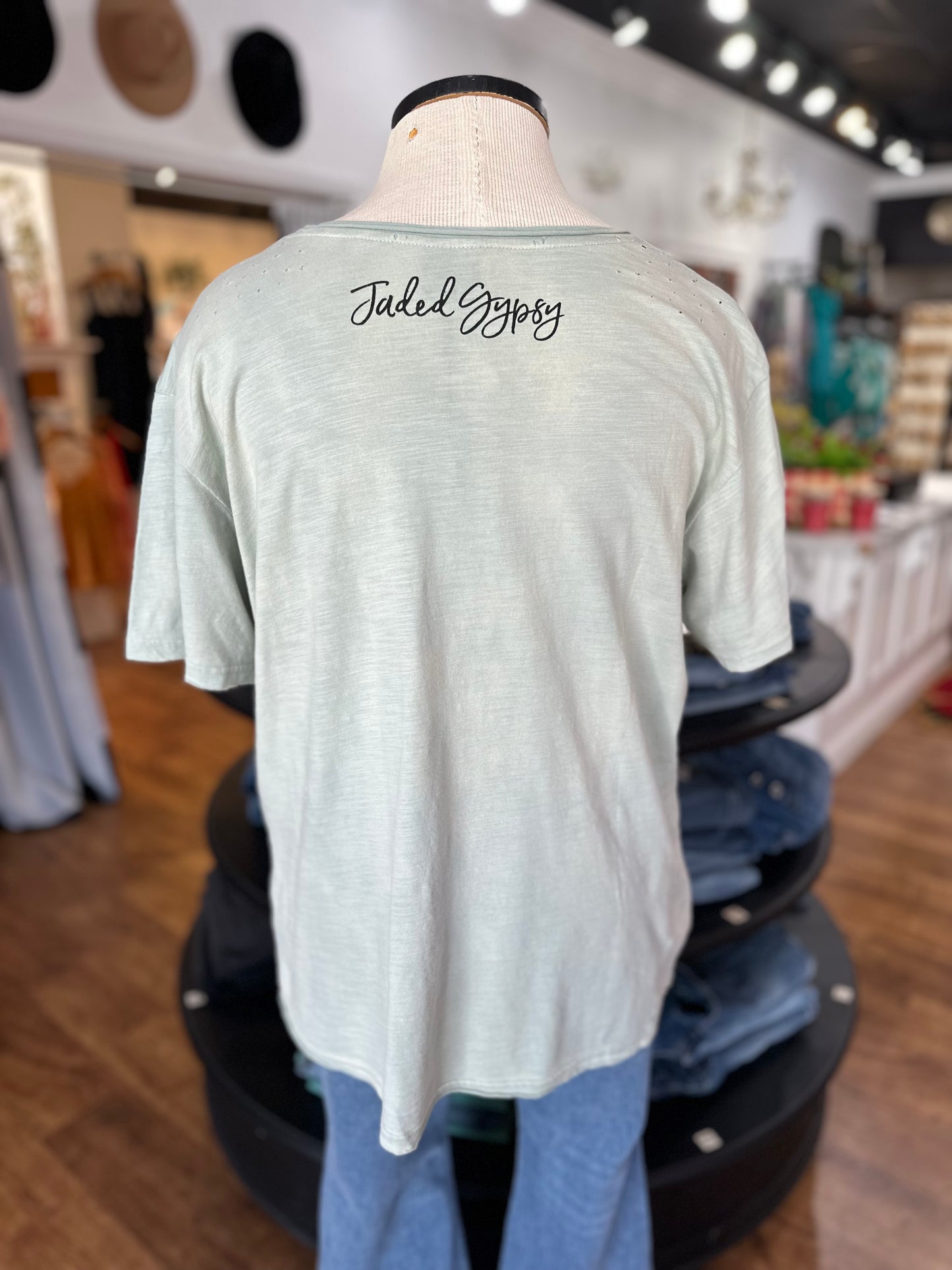 Jaded Gypsy Moon Dance Tee Mint ~ Chasing Dreams