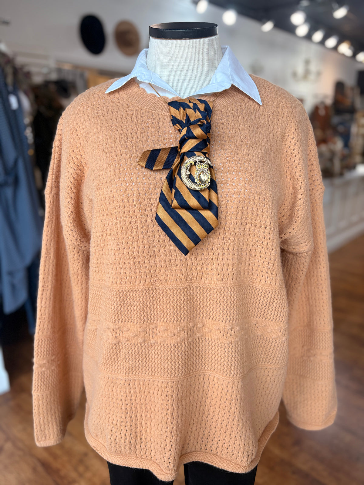 Carried Away Textured Sweater