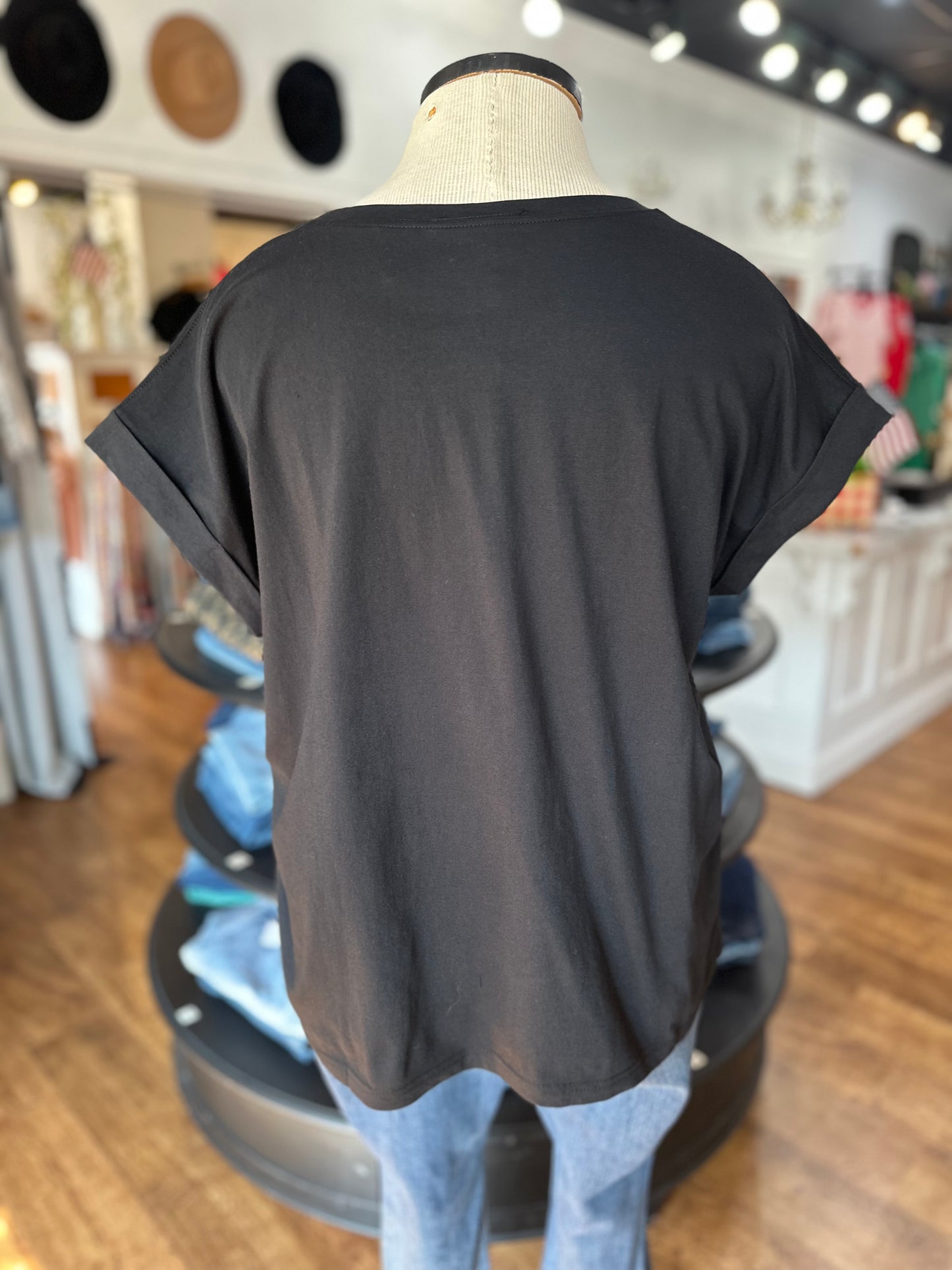 Casual Flow Tee Shirt ~ Black