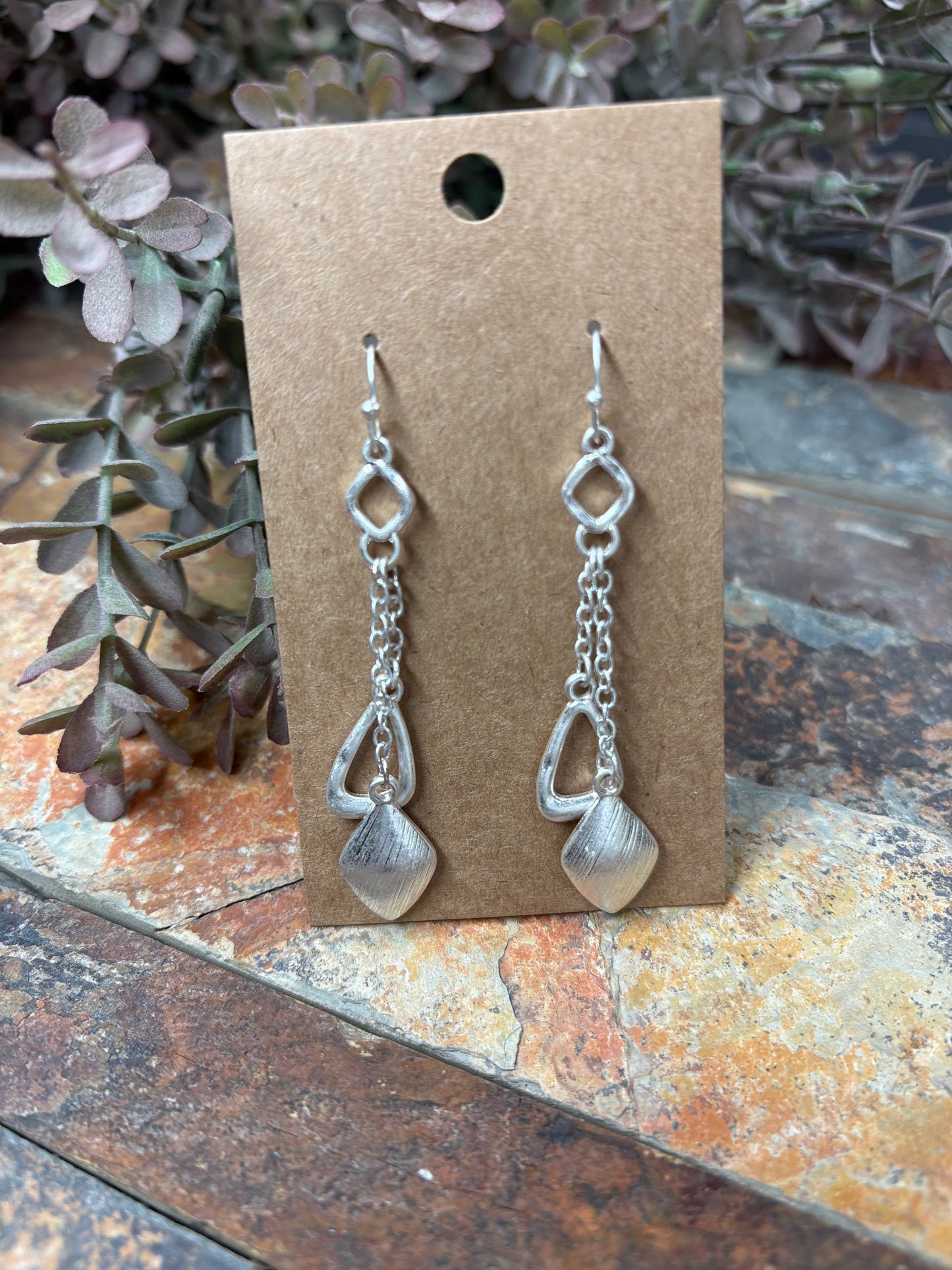 On To The Next Geometric Dangle Earrings