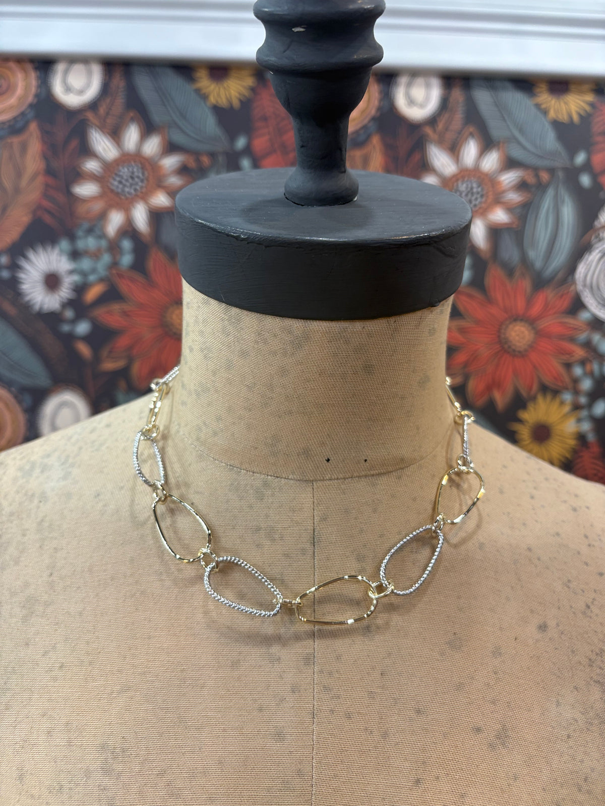 Double Take Oval Link Necklace