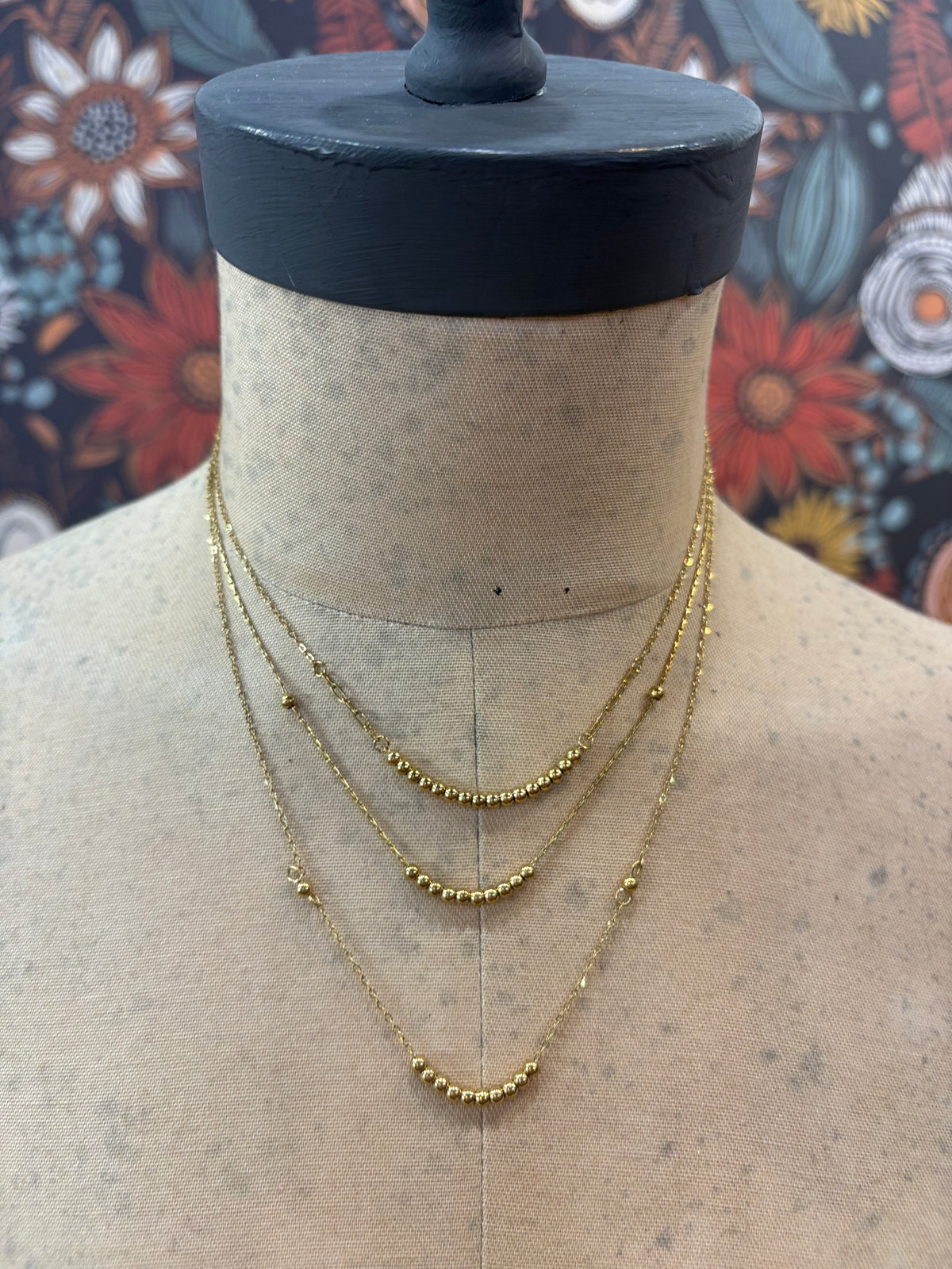 Three Times A Charm Layered Necklace