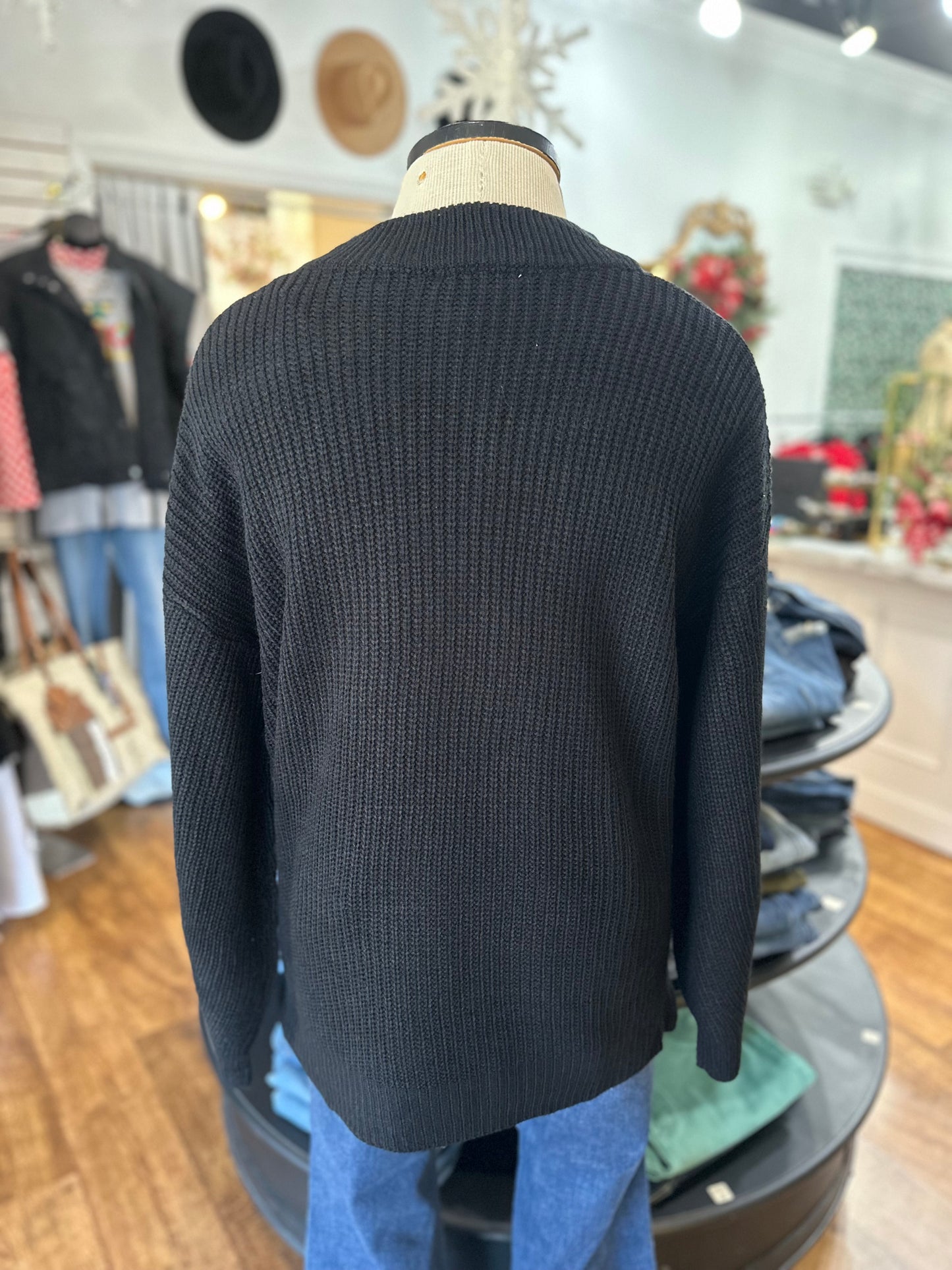 Cozy Couture Black Sweater