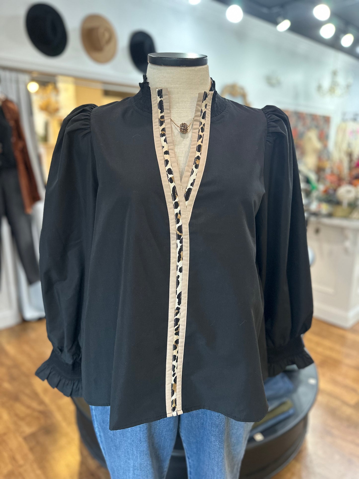 Out To Get You Animal Print Top