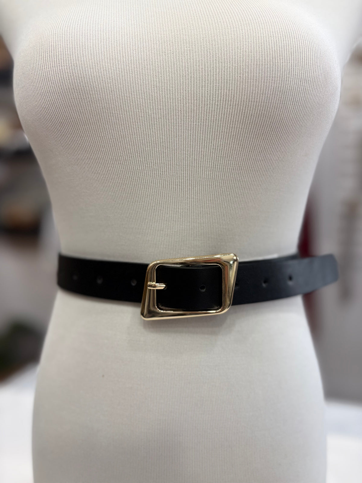 The Perfect Fit Faux Leather Buckle Belt