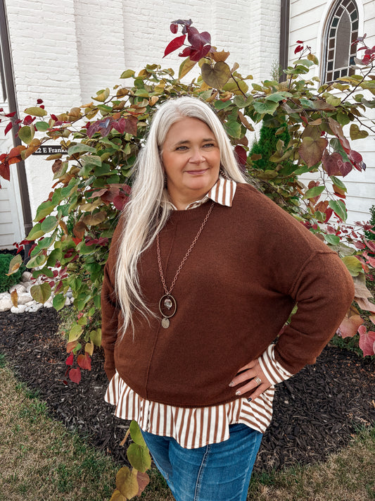 What A Treat Front Seam Sweater