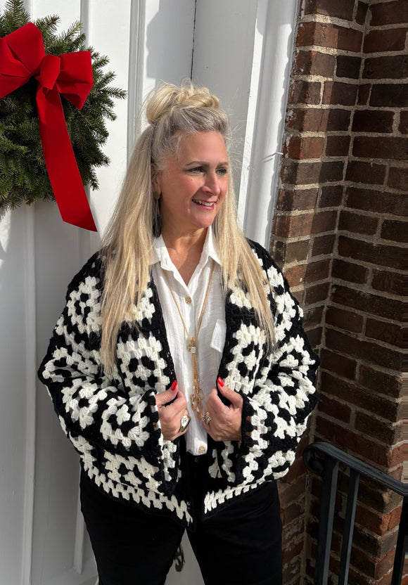 Sweet Salutations Crochet Cardigan