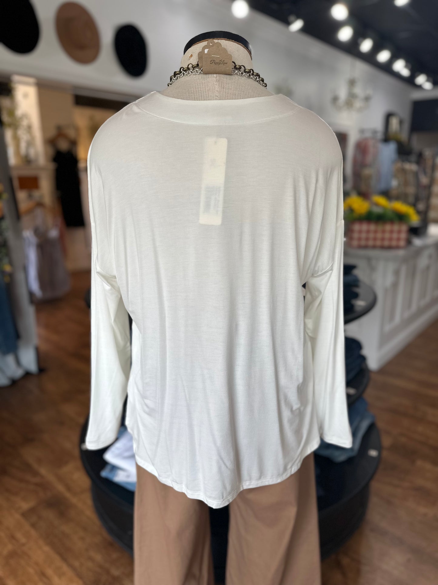 Seeing The Good Long Sleeved Tee ~ Off White
