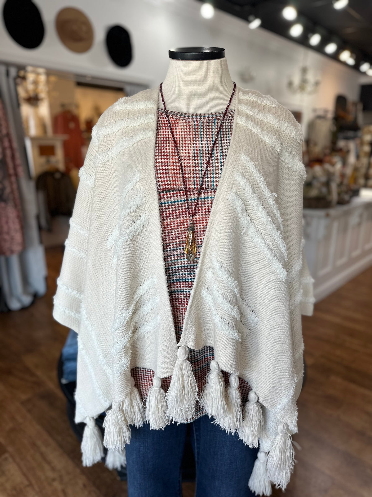 Timelessly Yours Chunky Tassel Cardigan/Wrap
