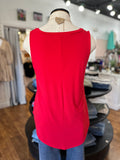 Raise The Bar Sleeveless V-Neck Tank ~ Ruby