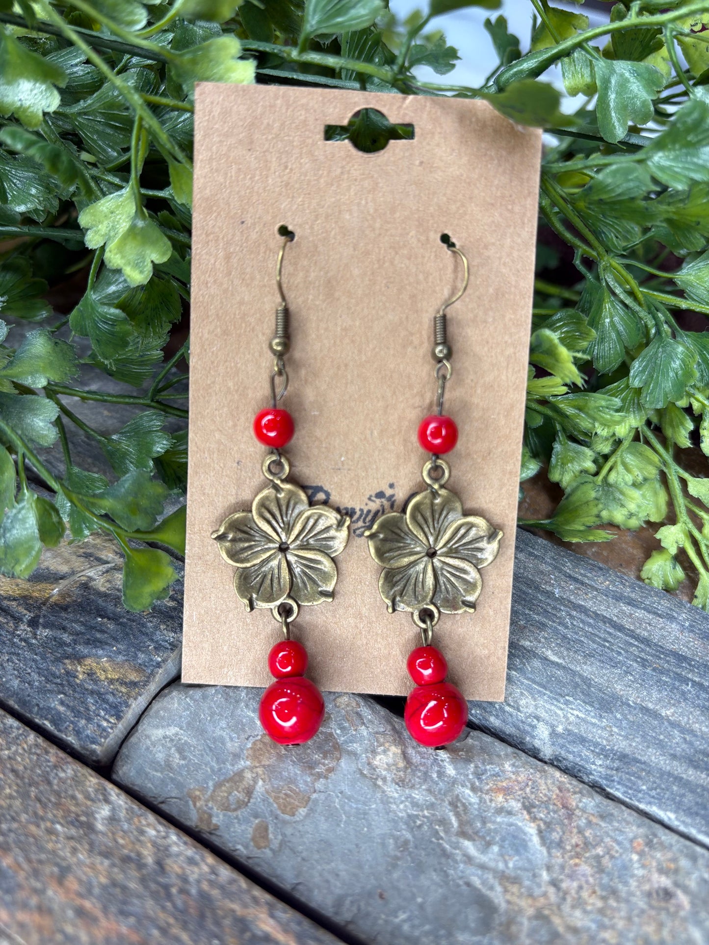 Scarlet Floret Earrings