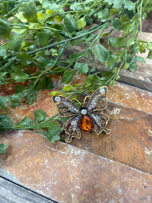 Vintage  Style Butterfly Brooch