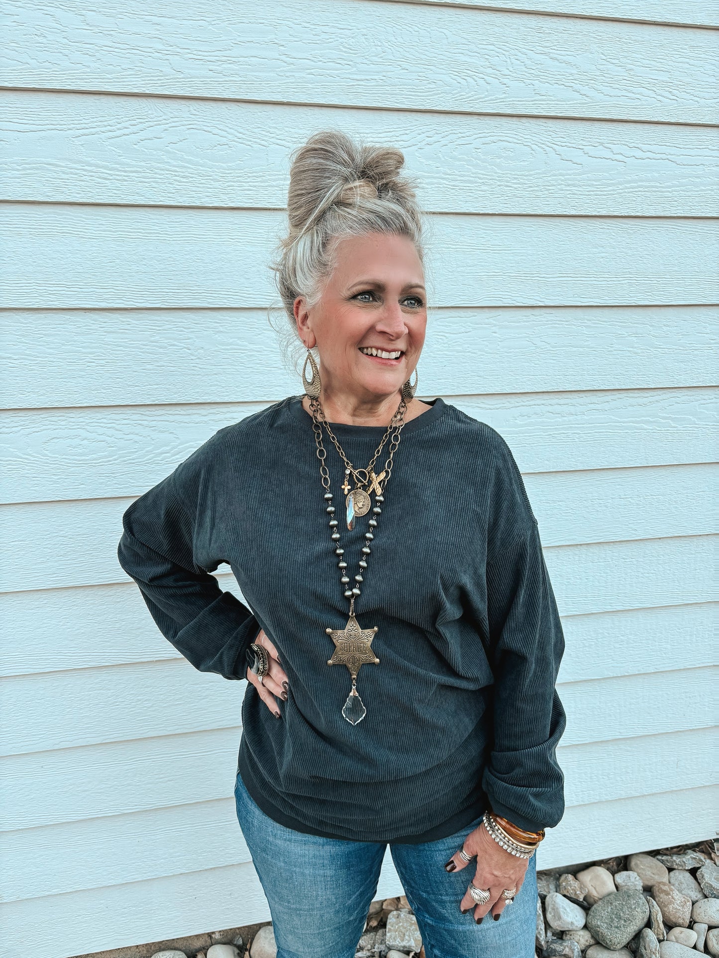 Walked With You Corduroy Sweatshirt