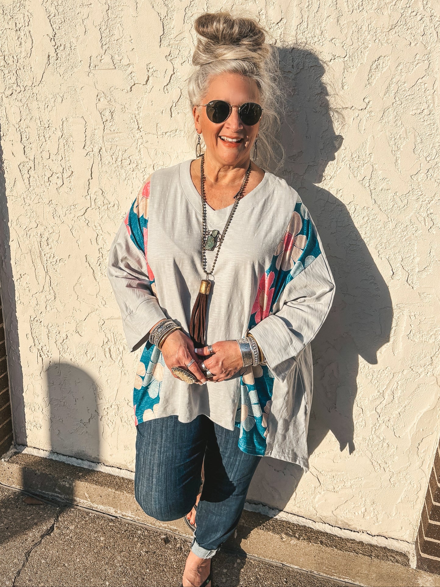 Full Bloom Patchwork Top