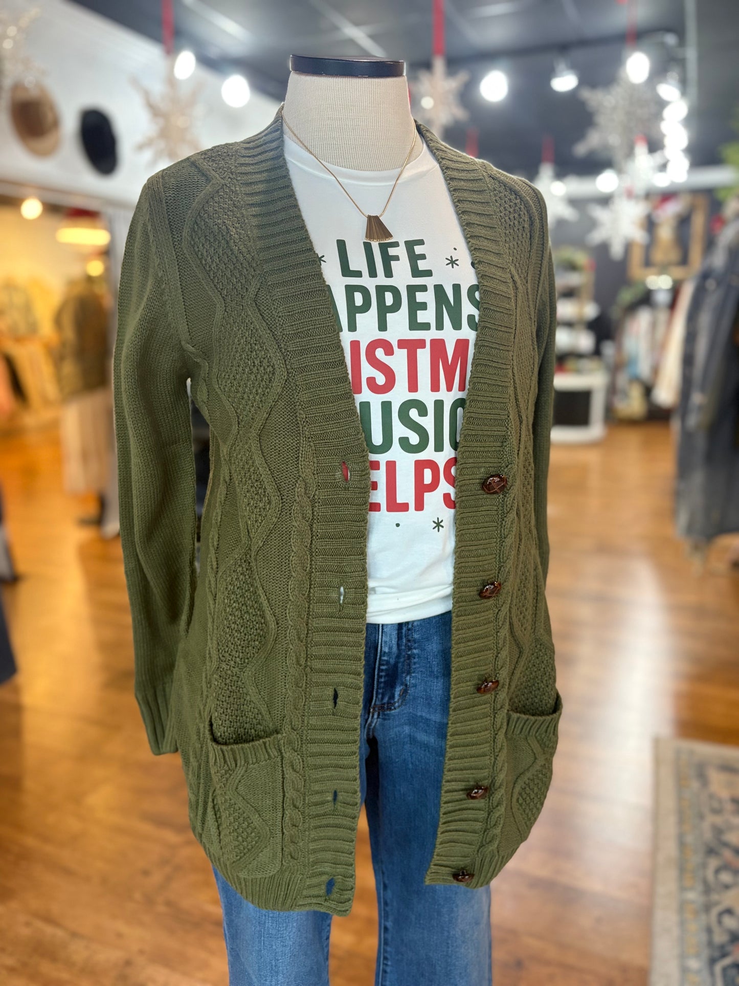 Hand It Over Button Up Cardigan