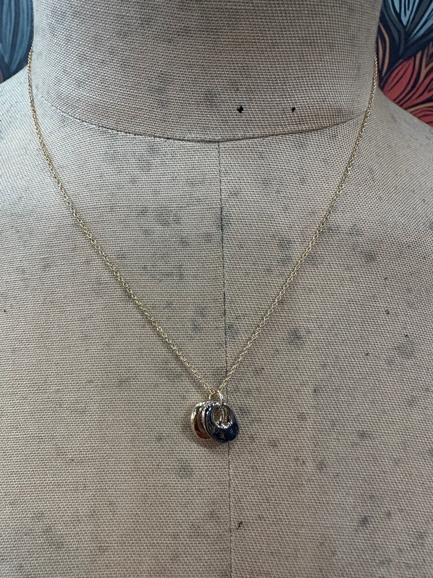 Wish I Knew Interlocking Hoop Necklace