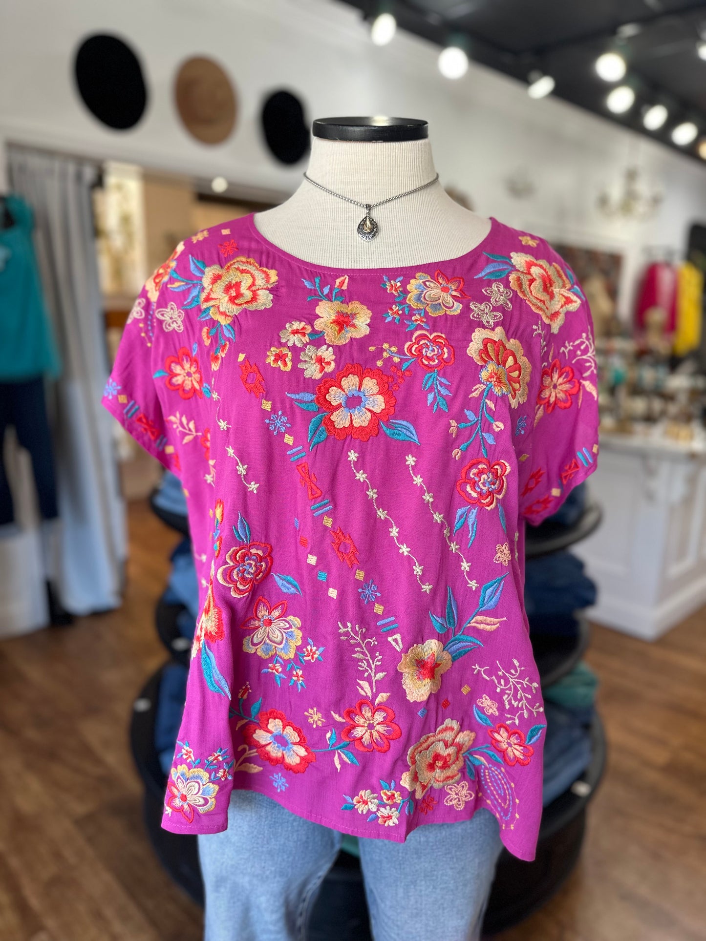 Your Biggest Wish Embroidered Top