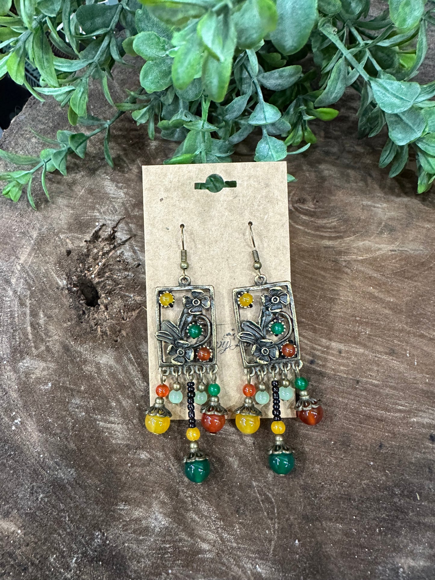 Taking A Second Beaded Earrings