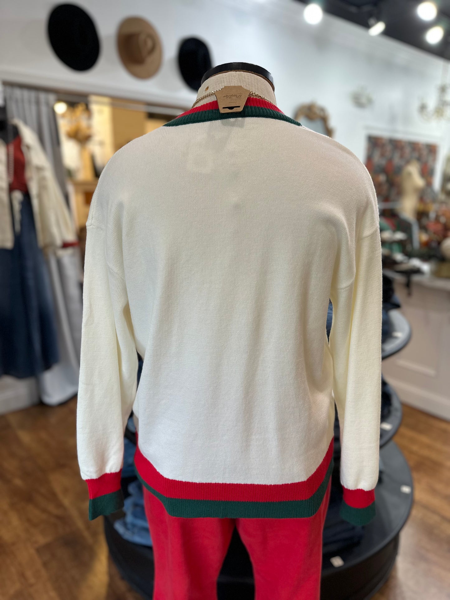 Holly Jolly Tinsel Sweater