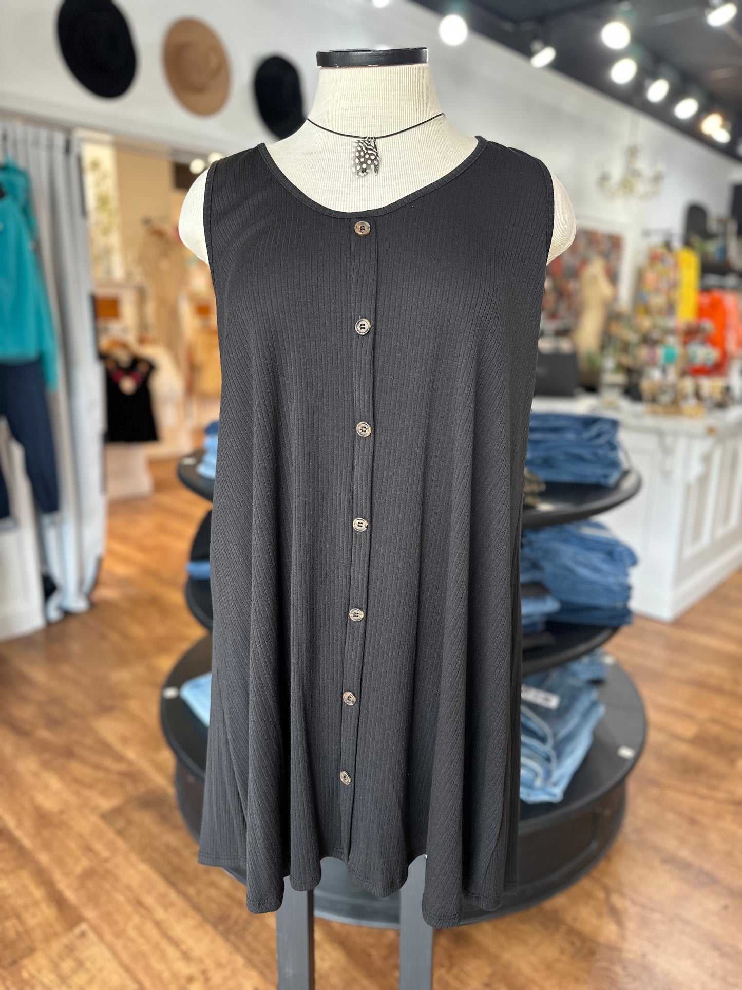 Be Yourself Ribbed Dress