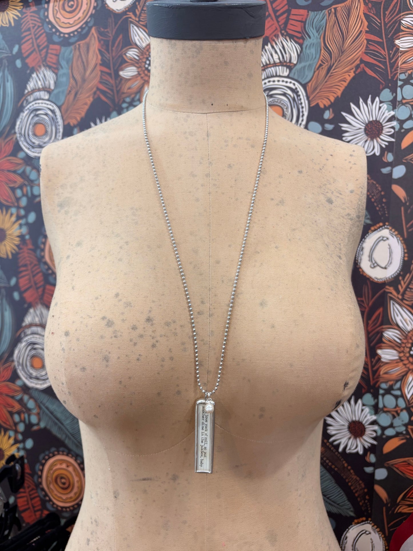 Soundtrack Of My Life Necklace ~ I Love Rock N' Roll