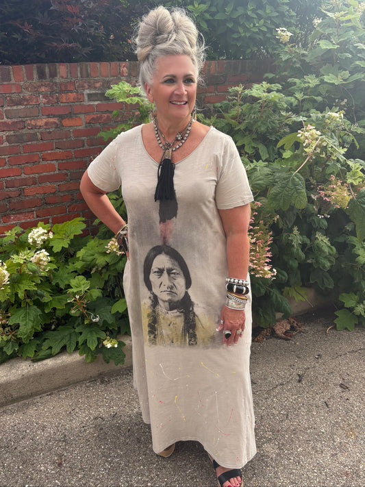 Jaded Gypsy Moon Views Dress ~ Sitting Bull