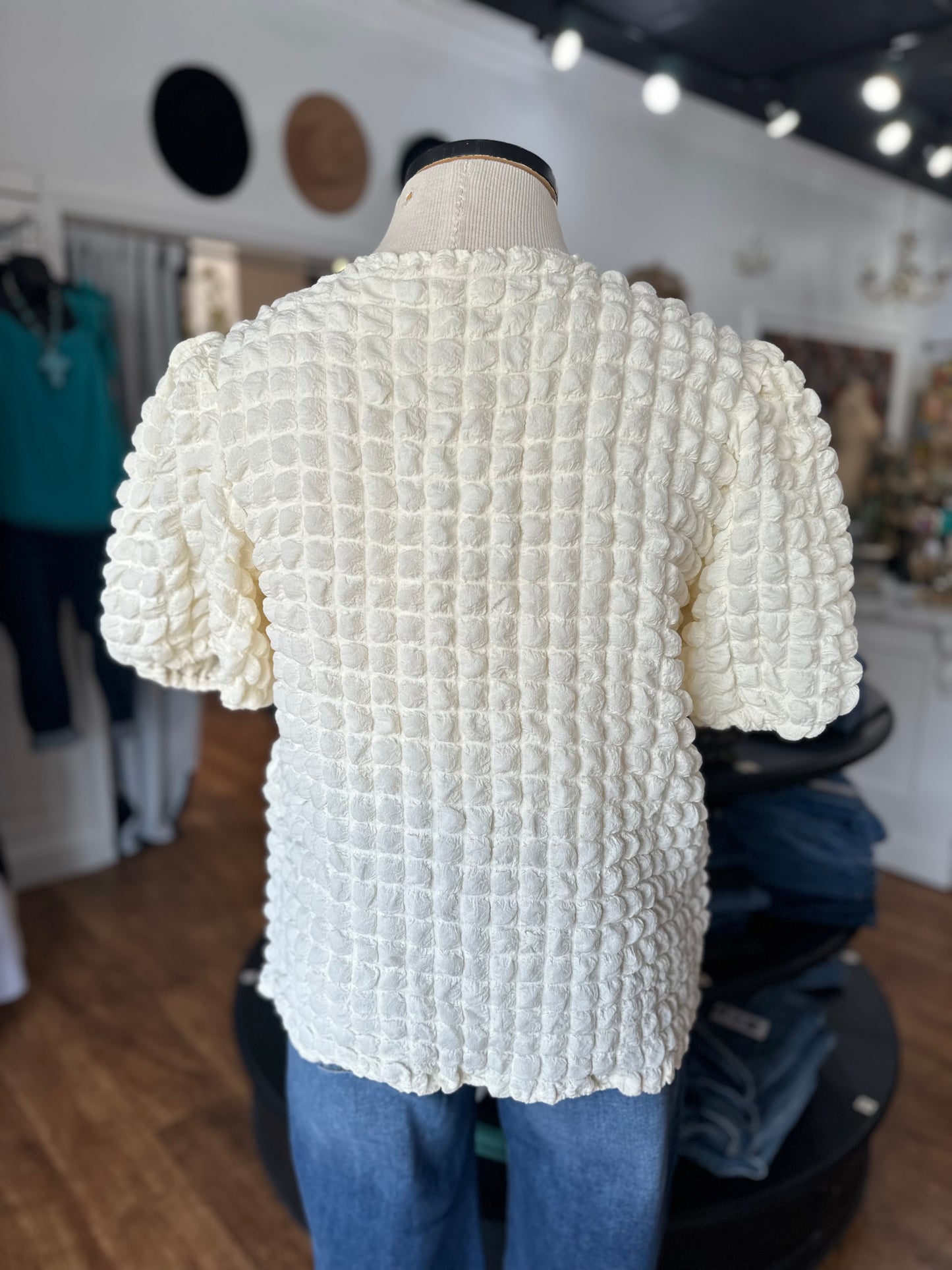 Make It Pop Textured Top