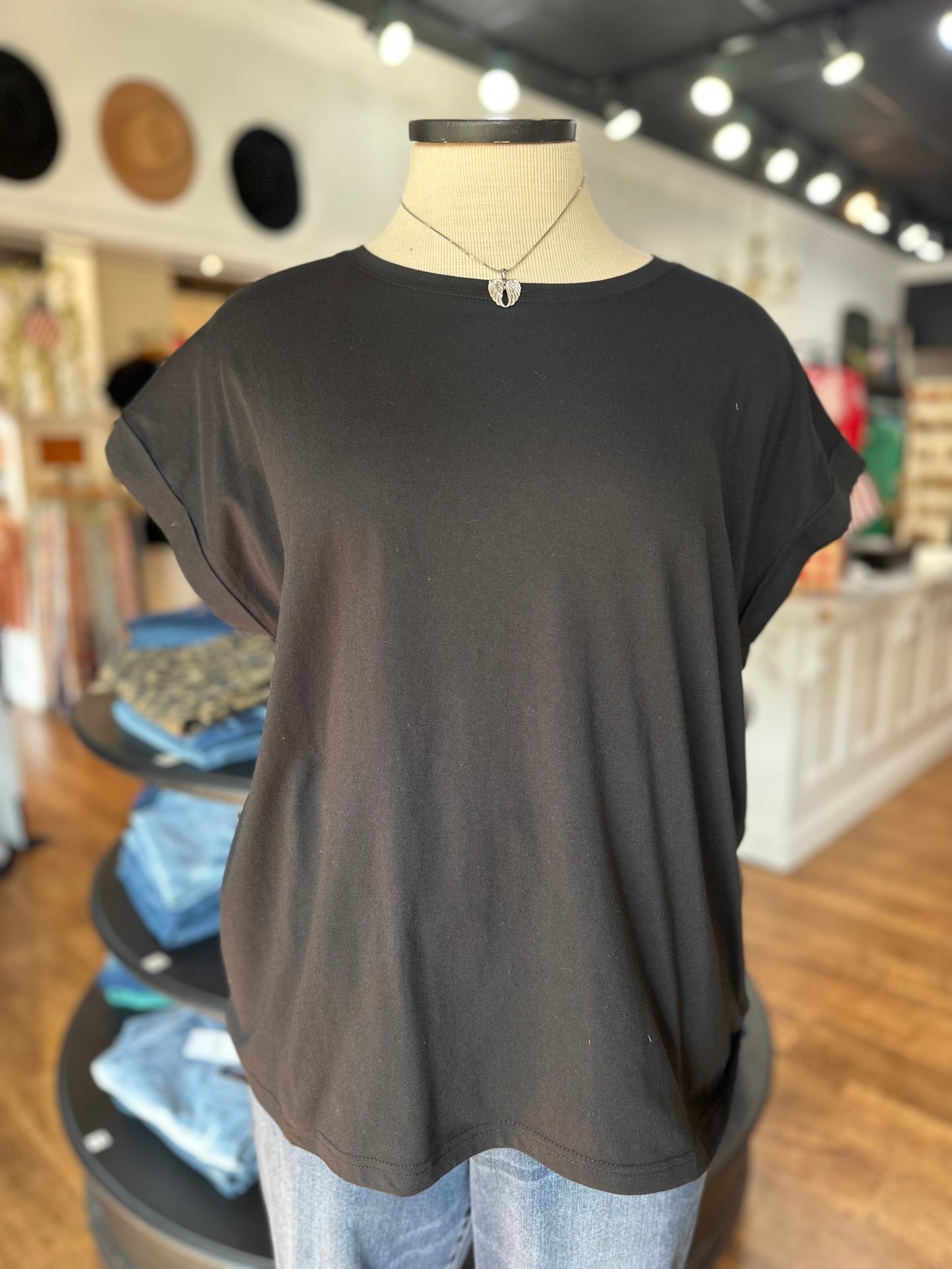Casual Flow Tee Shirt ~ Black