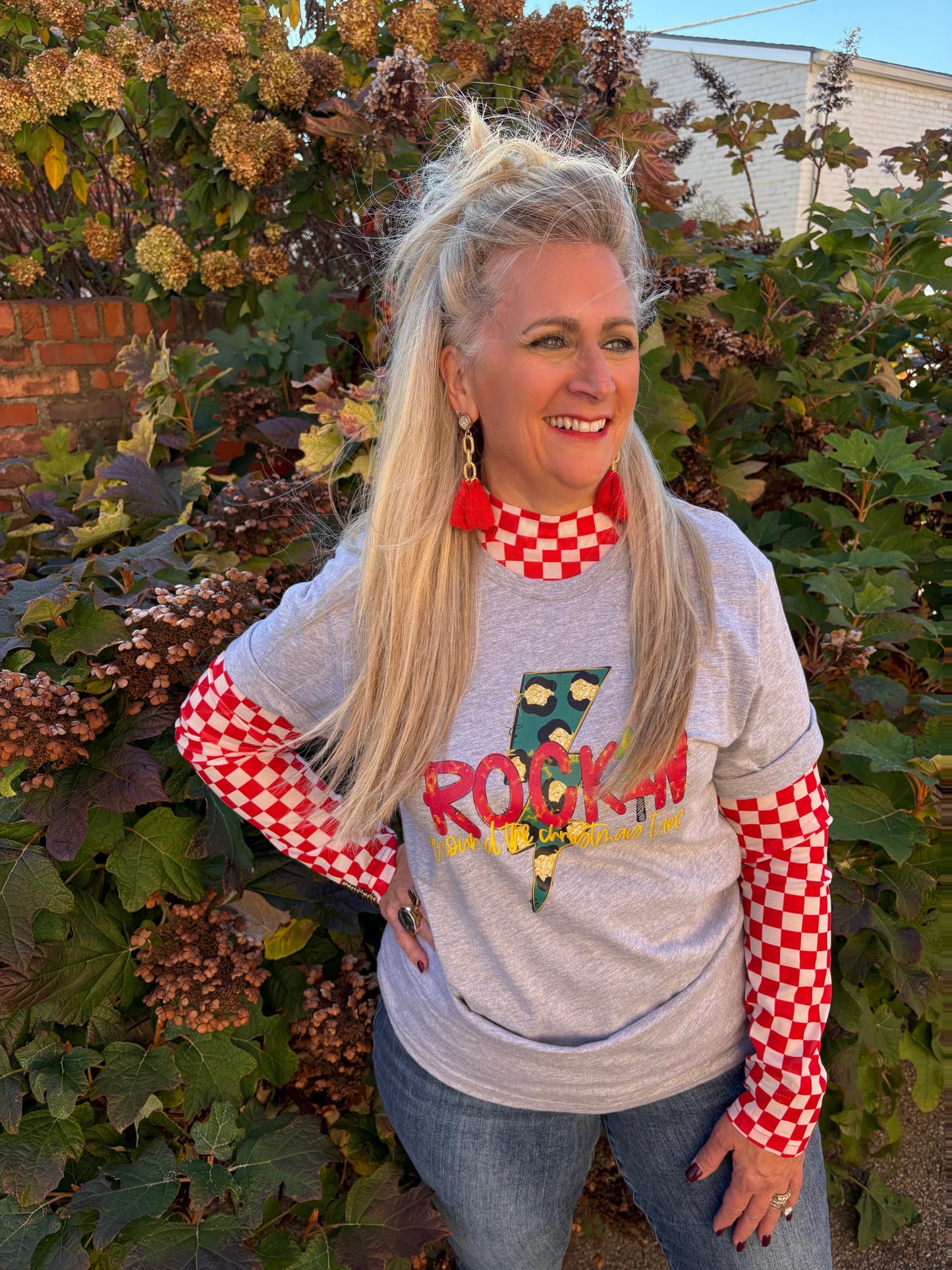 Rockin' Around The Christmas Tree Graphic Tee