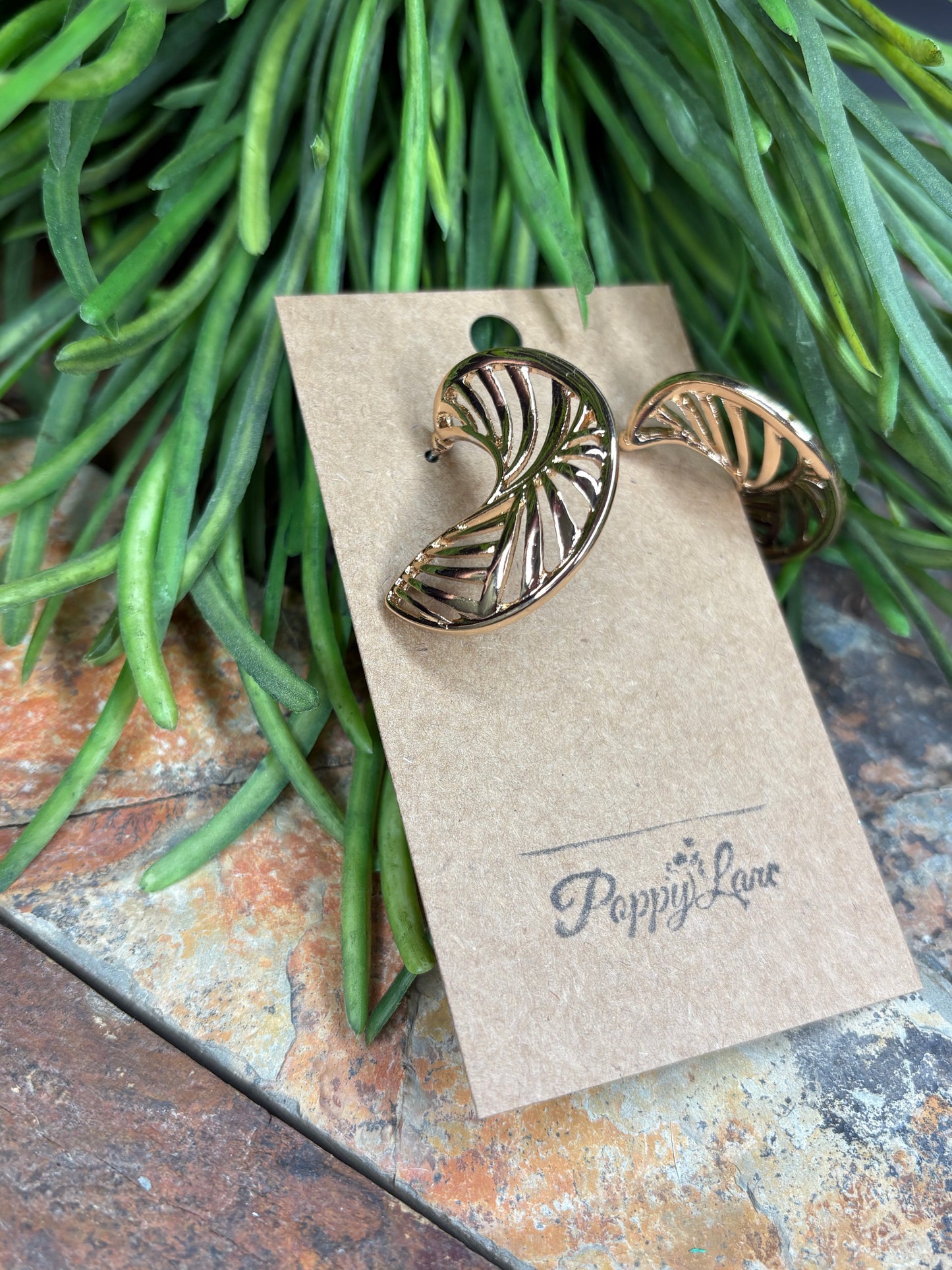 Twist and Shout Gold Earrings