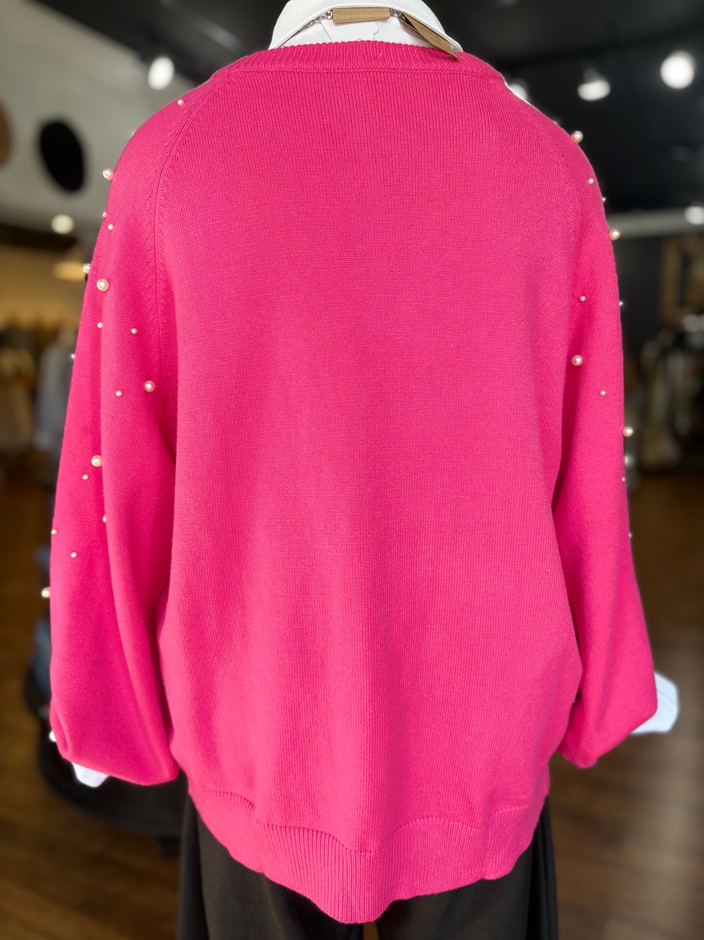 Coming Your Way Pearled Sweater