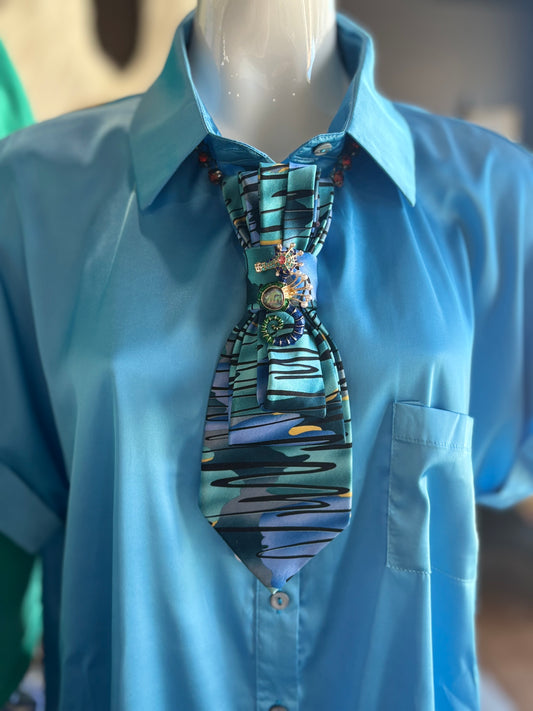 The It Girl Necktie Necklace Accessory / Under the Sea
