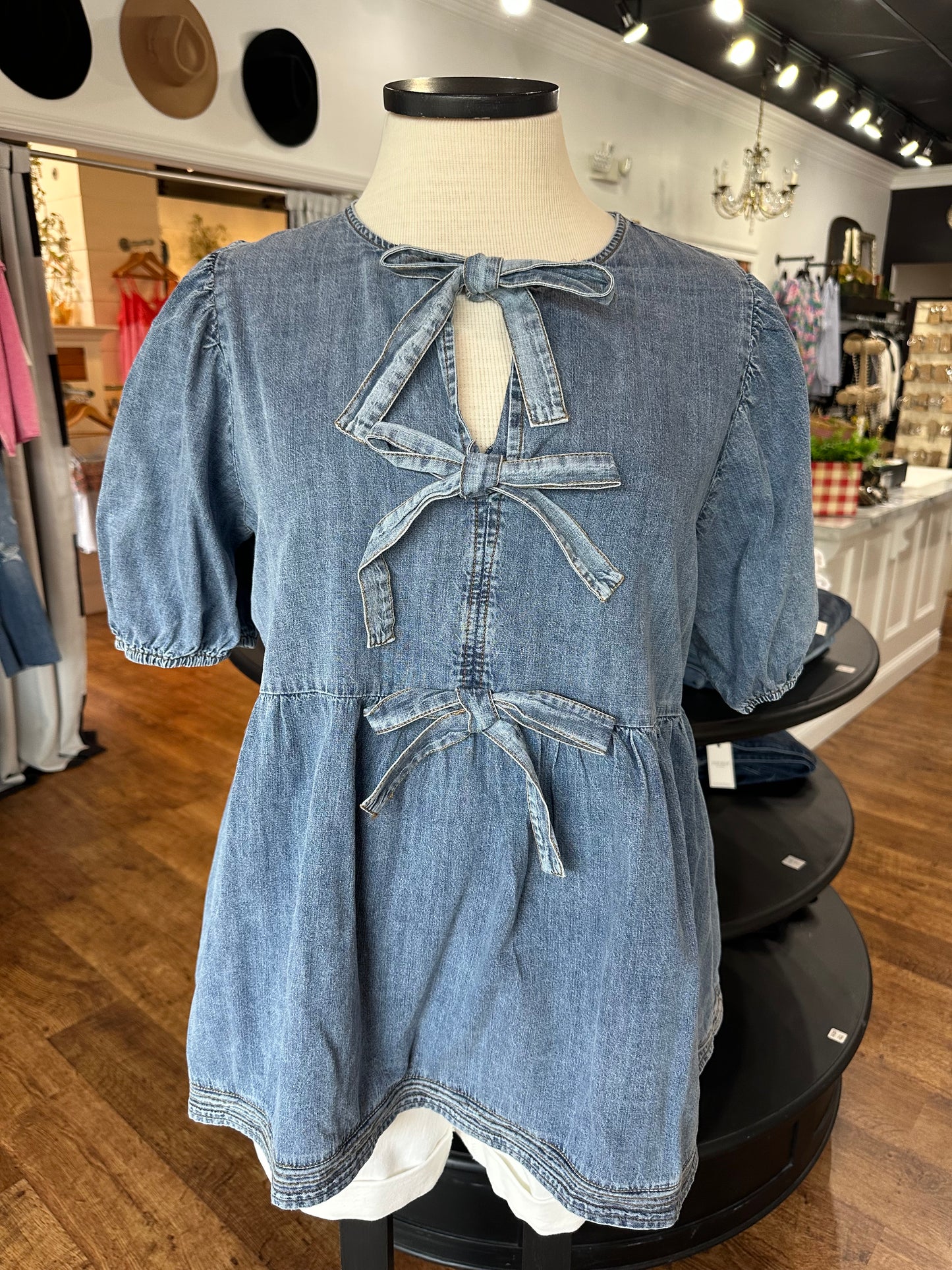 City Views Denim Top