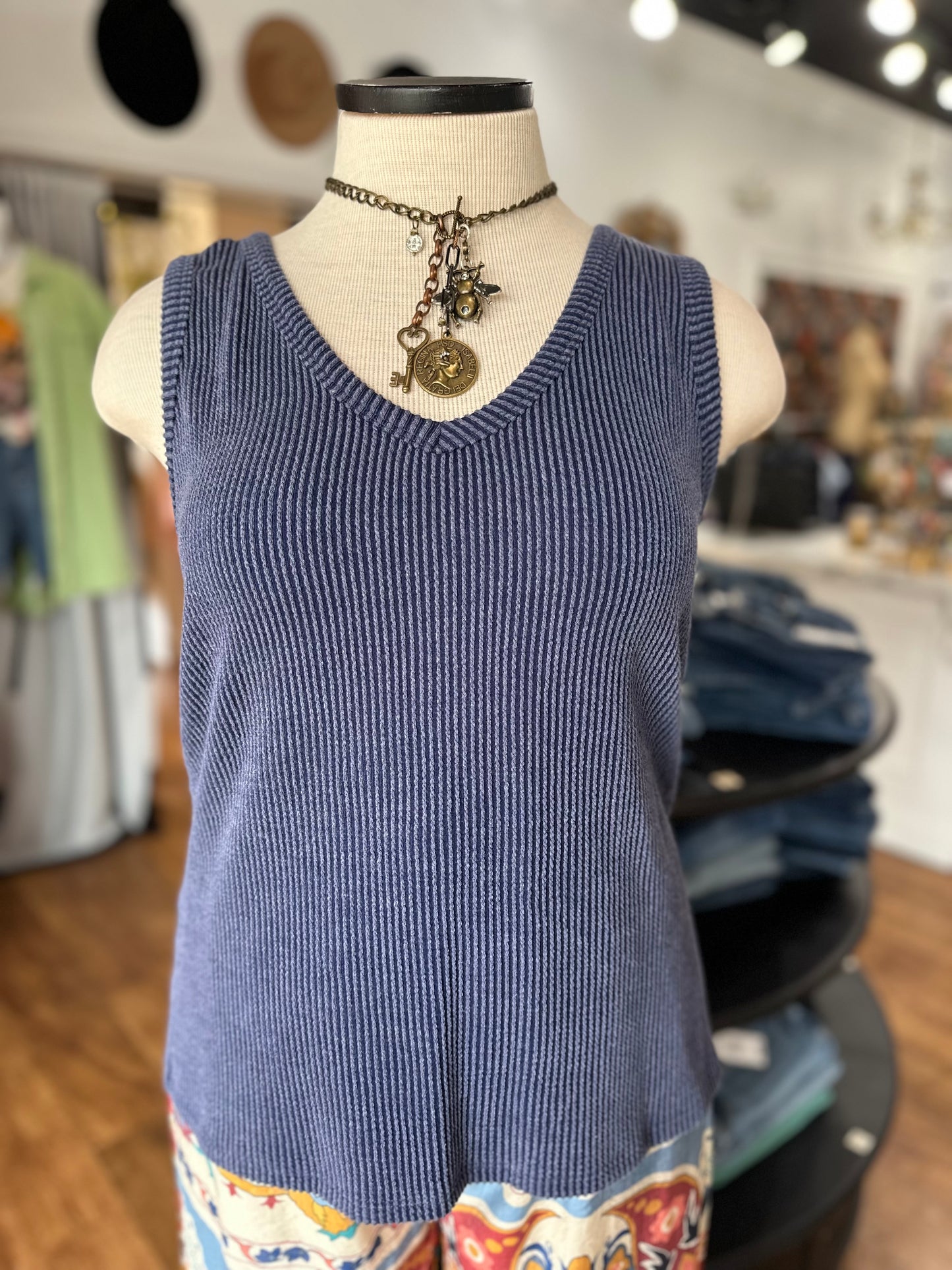 Keep It Simple Ribbed Tank
