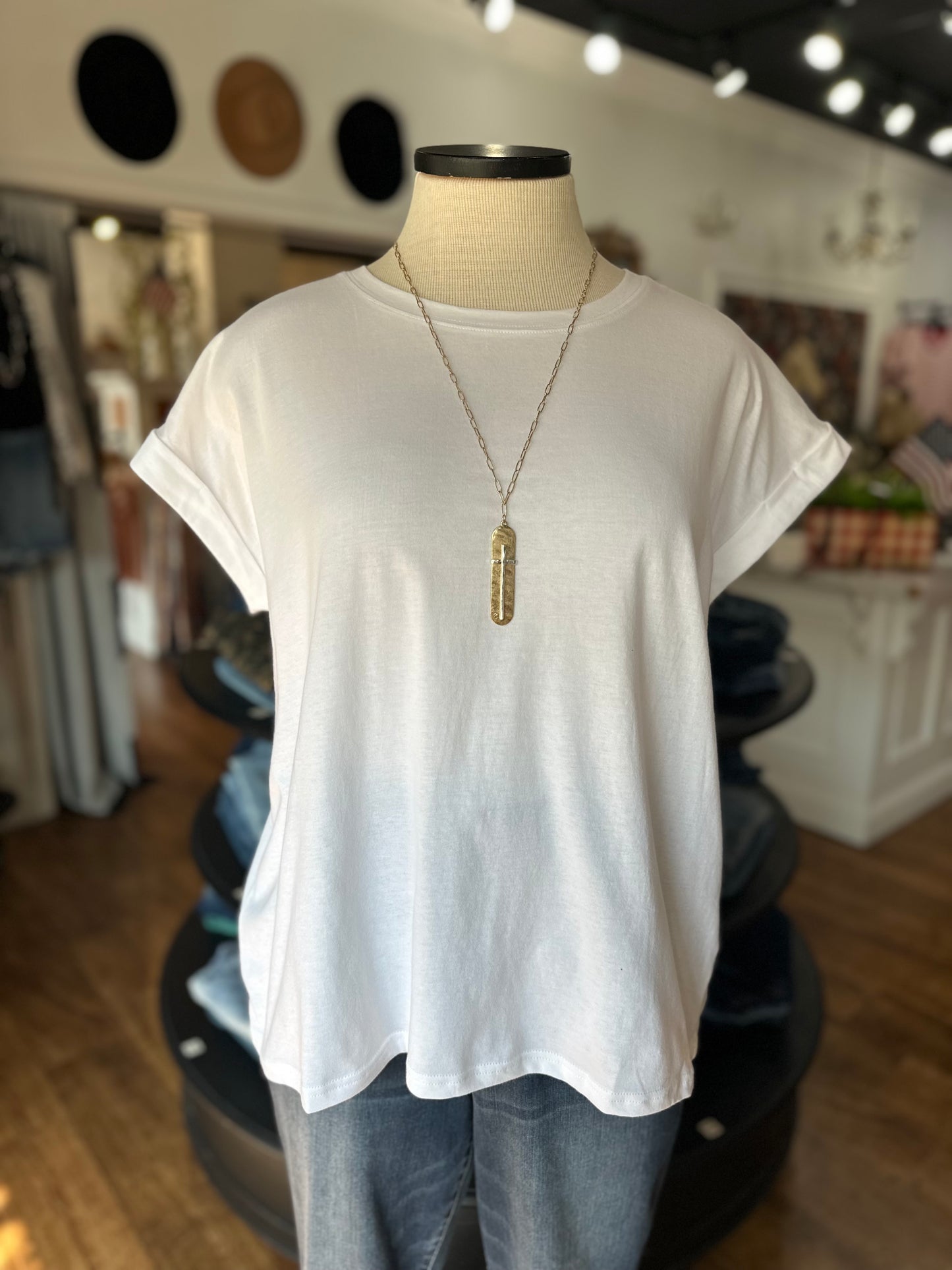 Casual Flow Tee Shirt ~ White