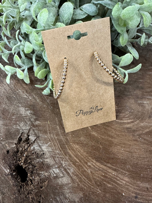 Hooked Together Hoop Earrings ~Medium