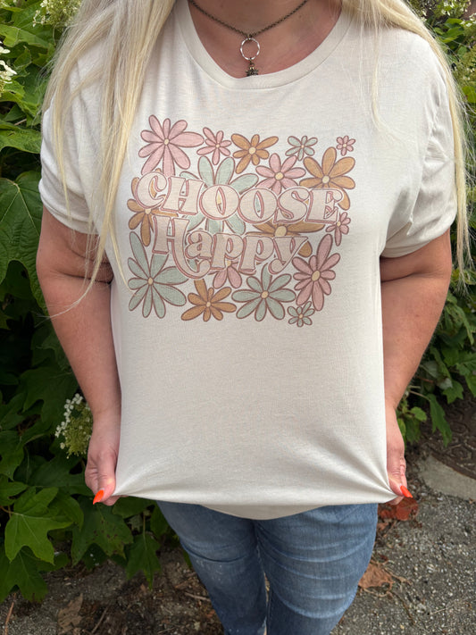 Choose Happy Graphic Tee