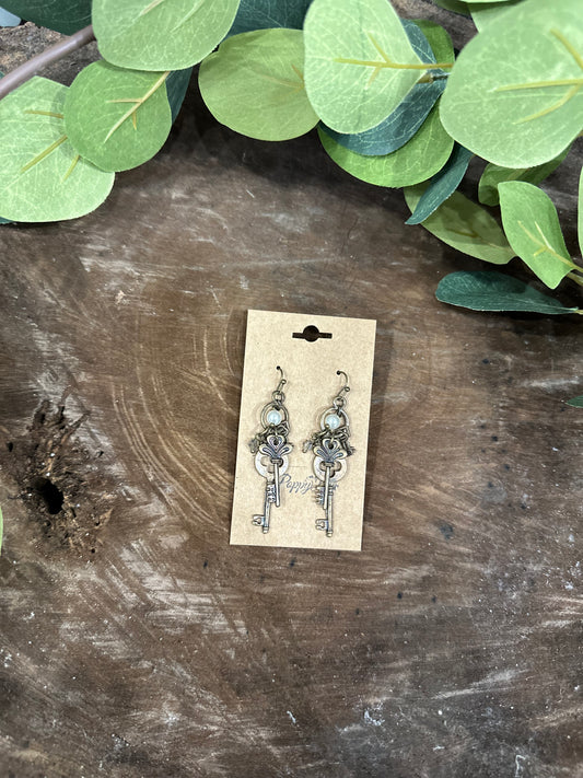 Getting It Together Key Earrings