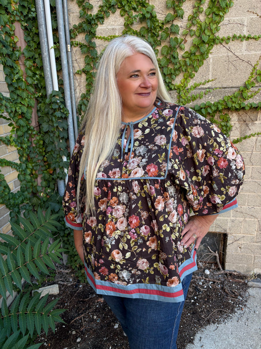 Far From Finished Floral Top